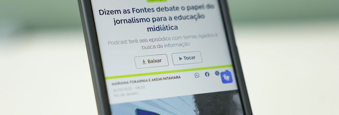 Educação midiática e rotina do jornalismo são temas de podcast