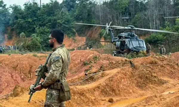 PF destrói minas subterrâneas de garimpo ilegal no Amazonas