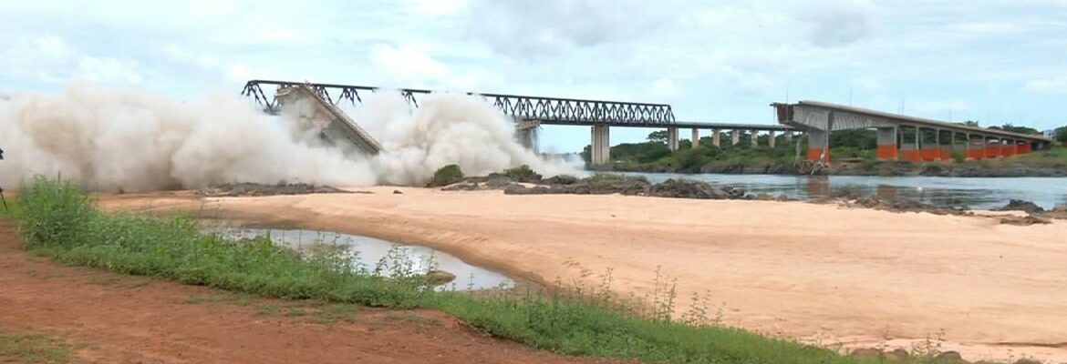 Operação implode o que sobrou da ponte entre Maranhão e Tocantins