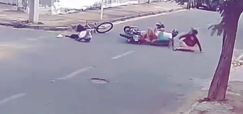 Idoso é brutalmente atropelado por motocicleta em Guanambi