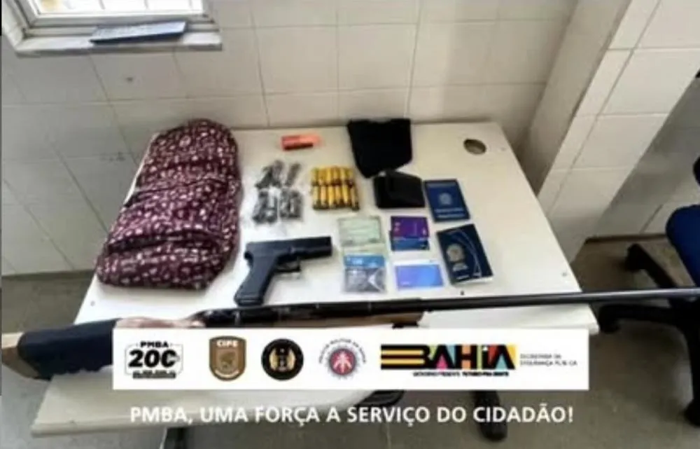 Operação Policial: CIPE Sudoeste apreende arma drogas e veículo roubado em Guanambi