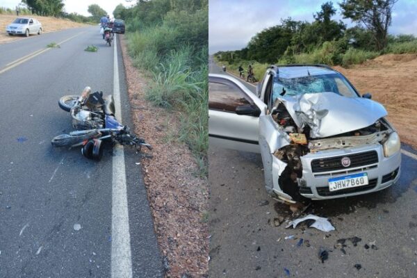 Tristeza: Jovem morre em grave acidente entre motocicleta e picape em Caetité