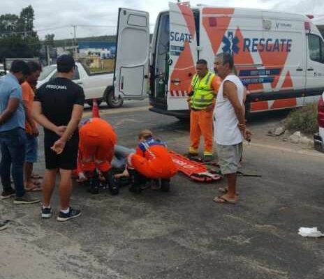 Grave acidente no “Cruzamento da Morte” no Centro Industrial de Vitória da Conquista nesta sexta-feira