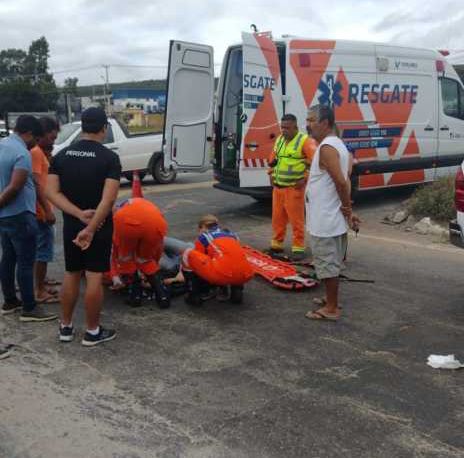 Grave acidente no “Cruzamento da Morte” no Centro Industrial de Vitória da Conquista nesta sexta-feira