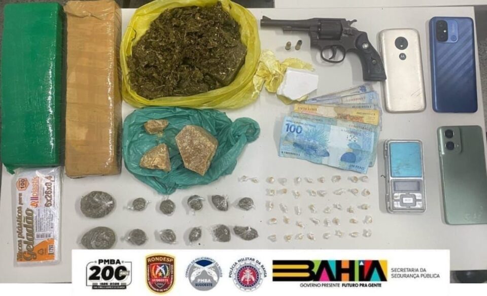 RONDESP apreende drogas e armas em operação em Jequié