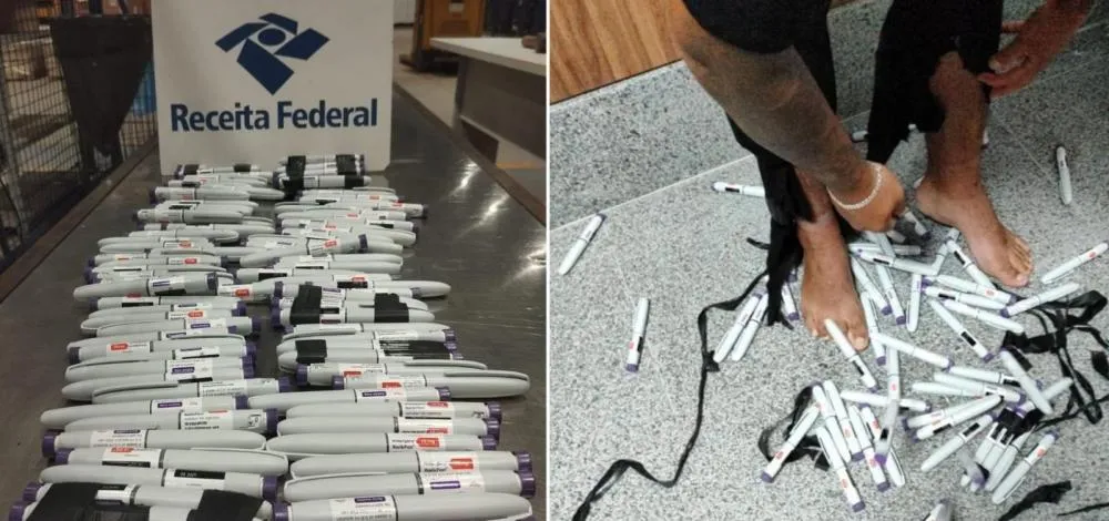 Se deu mal: Conquistense é detido com 100 canetas de medicamento para emagrecer presas ao corpo