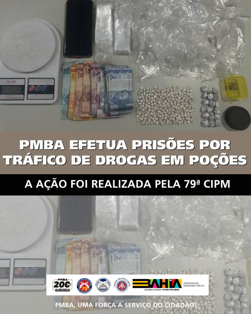 Dupla é presa por tráfico em residência às margens da BR-116, em Poções