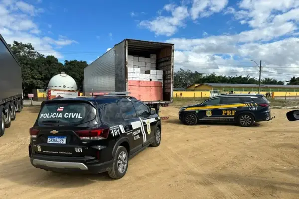 Carga de ar-condicionado avaliada em R$ 600 mil é recuperada em Vitória da Conquista após ação da Polícia Civil e PRF
