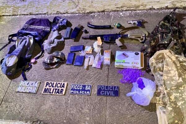Operação integrada em Jequié combate tráfico e resulta na apreensão de armas, drogas e explosivos