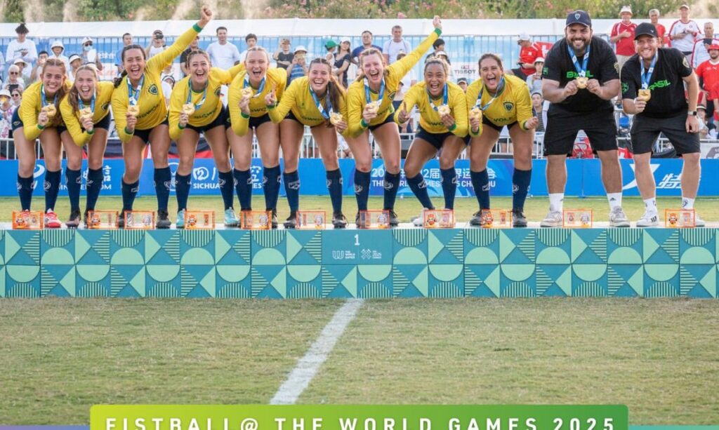 Brasil é campeão masculino e feminino de punhobol nos Jogos Mundiais
