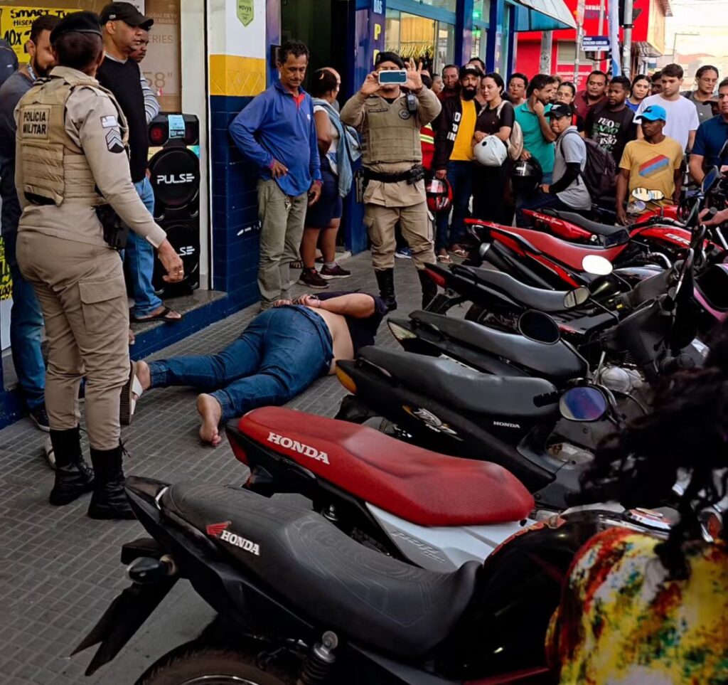 Mulher surta no centro de Guanambi e causa prejuízos