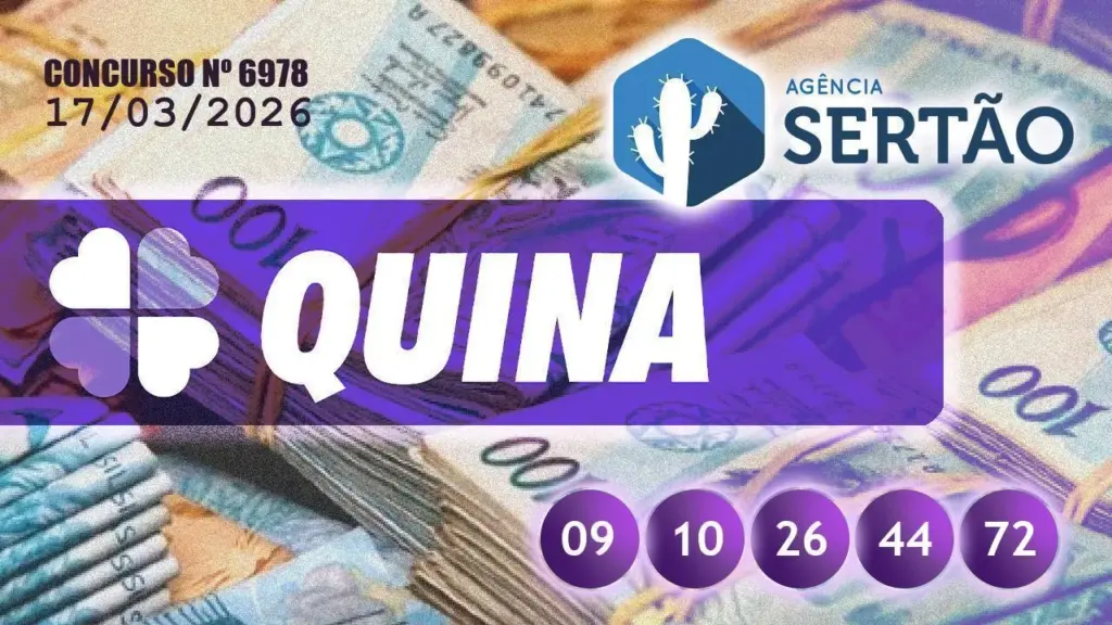 Aposta de Sousa (PB) leva prêmio de R$ 10,3 milhões na Quina