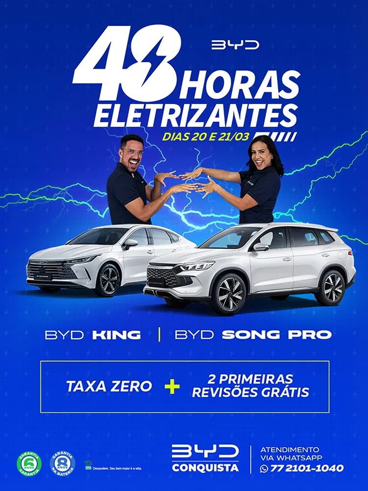 BYD Conquista Realiza Evento com Ofertas Imperdíveis em Carros Elétricos