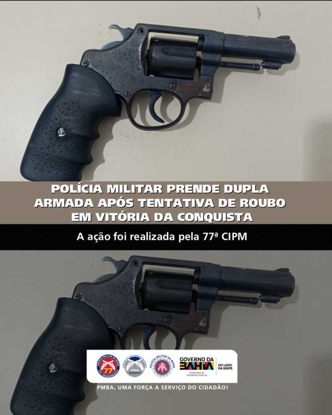 Policia Militar captura suspeitos após tentativa de assalto em Vitória da Conquista