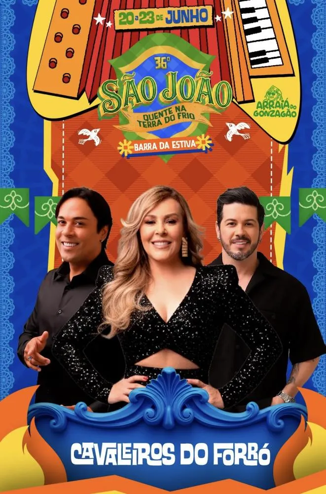 Barra da Estiva revela Cavaleiros do Forró como atração do São João 2026
