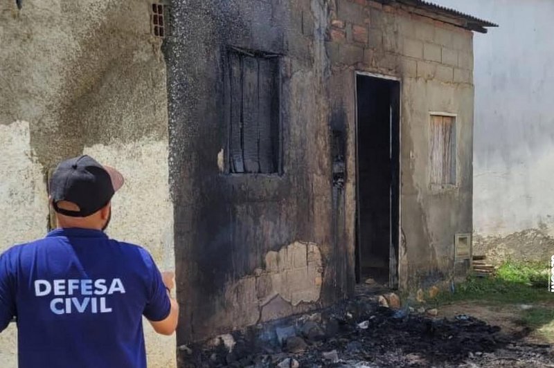 Incêndio em Residência em Maiquinique é Contido pela Defesa Civil