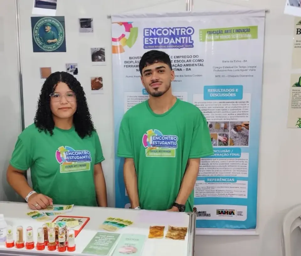 Estudantes de Barra da Estiva desenvolvem bioplásticos sustentáveis com produtos locais