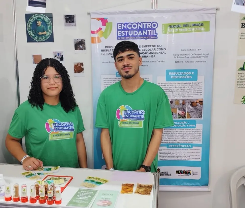 Estudantes de Barra da Estiva desenvolvem bioplásticos sustentáveis com produtos locais