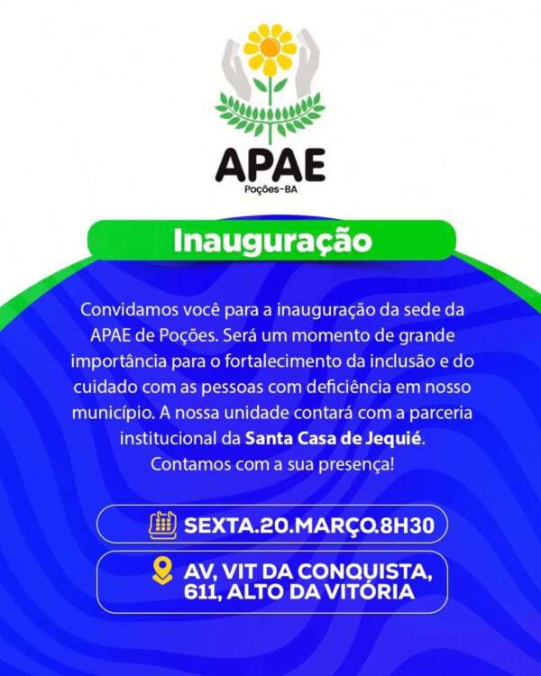 Poções dá um passo importante na inclusão com a nova unidade da APAE