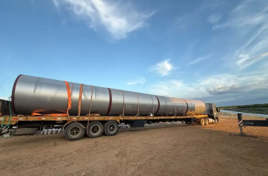 Tubos chegam para impulsionar a ampliação do sistema de água da Transposição do São Francisco