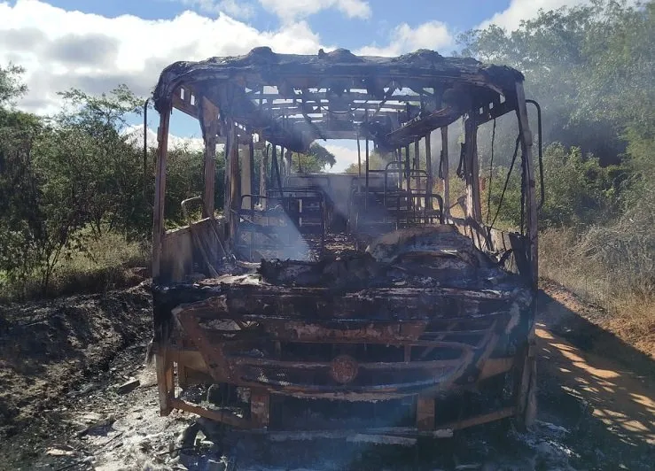 Estudantes escapam de incêndio em ônibus na zona rural de Rio do Antônio