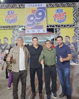 Deputados Tiago Correia e Gabriel Nunes participam das comemorações pelos 99 anos de Itambé
