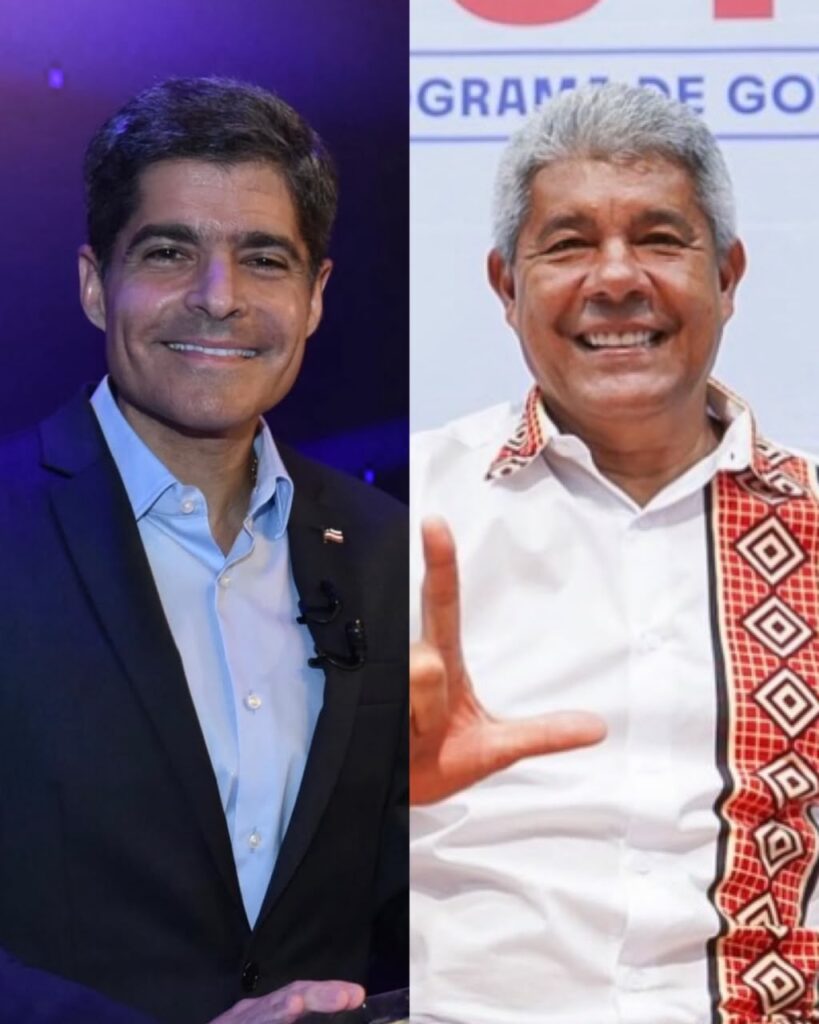 Nova pesquisa mostra ACM Neto com 46,7% e Jerônimo com 42% para o Governo da Bahia