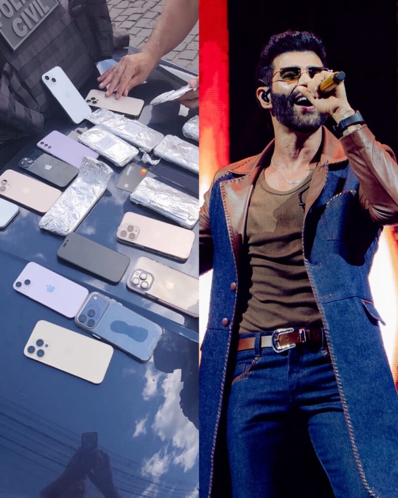 28 celulares furtados durante show de Gusttavo Lima em Goiânia são recuperados em Brumado, na Bahia