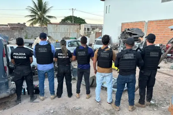 Quatro pessoas são presas durante operação contra desmanche clandestino de veículos em Seabra